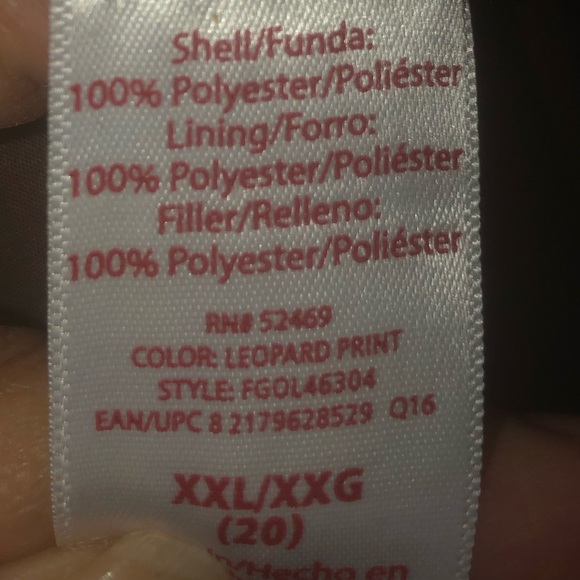 PRWND Vintage Faded glory puffer jacket XXL brown cheetah print .worn once - Picture 13 of 16